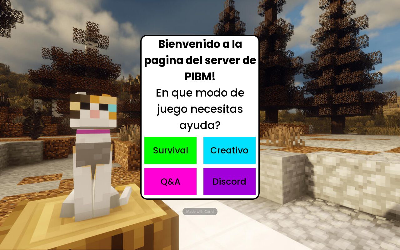 Carrd profile picture for @pibm